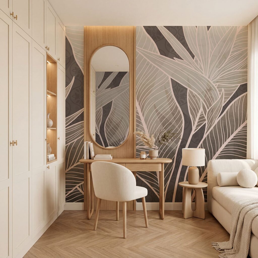 Tonalità tenui in un'eleganza botanica Tonalità tenui in un'eleganza botanica