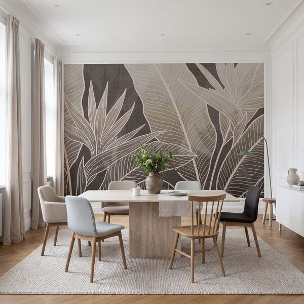 Tonalità tenui in un'eleganza botanica Tonalità tenui in un'eleganza botanica