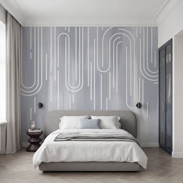 Linee bianche su sfondo grigio Linee bianche su sfondo grigio