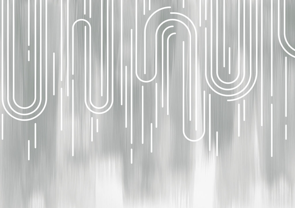 White lines on a gray background