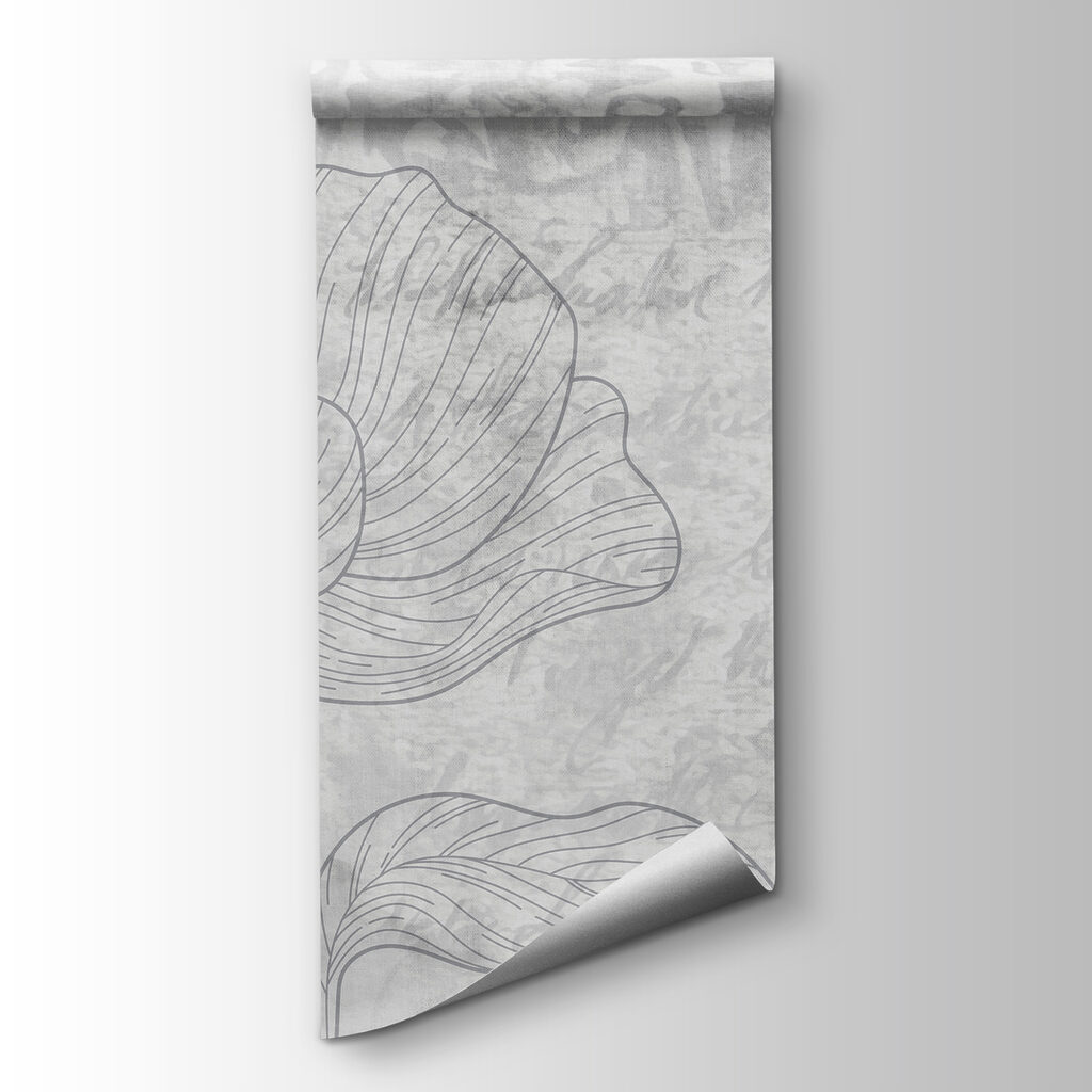Grey and white floral pattern Grey and white floral pattern