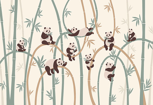 Pandas on a tree