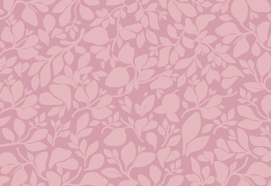 Pink pattern with leaves