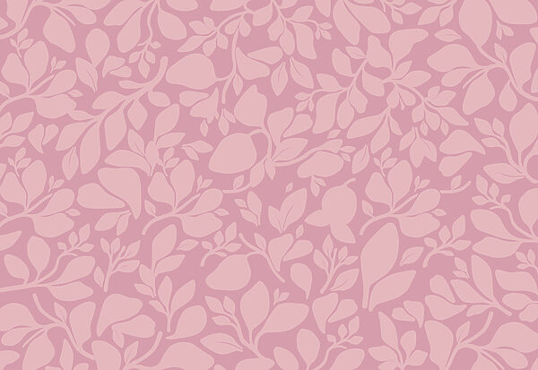 Pink pattern with leaves