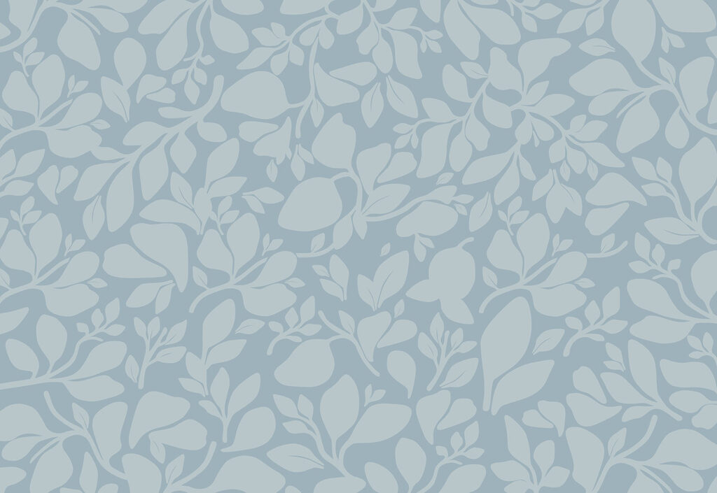 Pattern of leaves on a blue background Pattern of leaves on a blue background