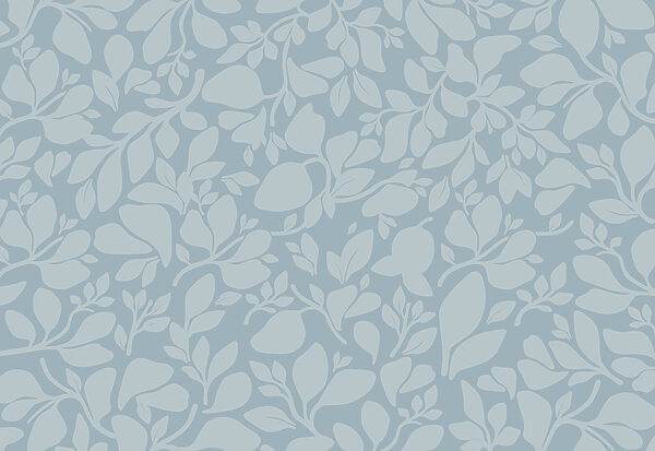 Pattern of leaves on a blue background Pattern of leaves on a blue background