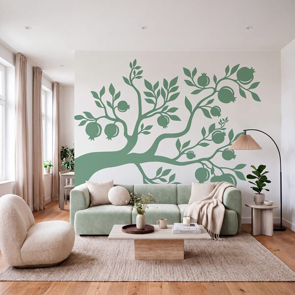 Albero con foglie e frutti