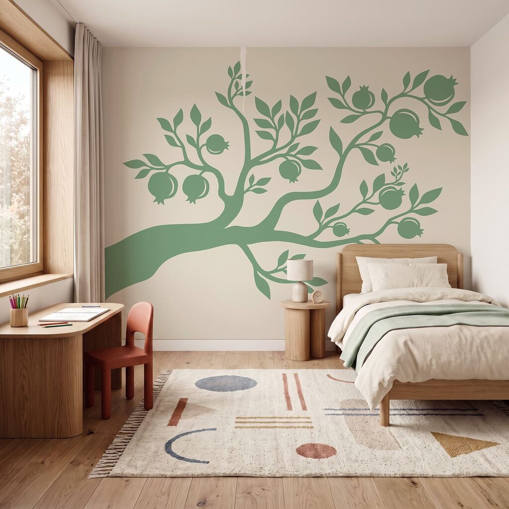 Albero con foglie e frutti