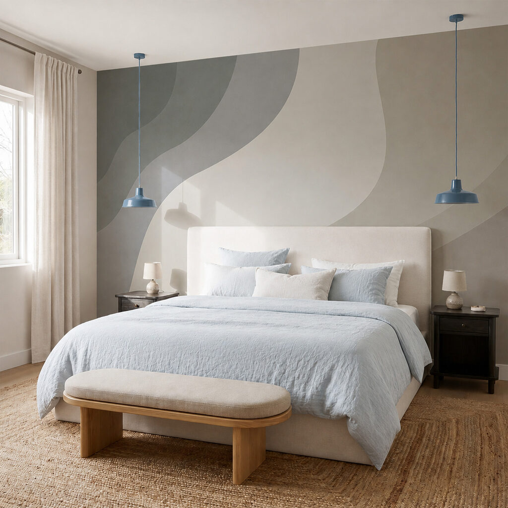 Sfondo bianco e grigio con linee curve Sfondo bianco e grigio con linee curve