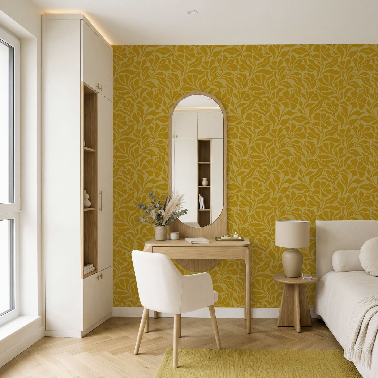 Motivo giallo e bianco