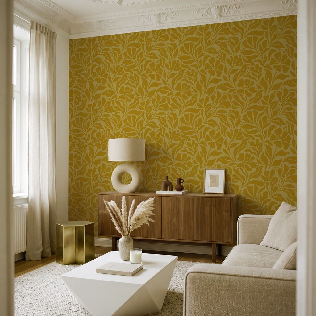 Motivo giallo e bianco