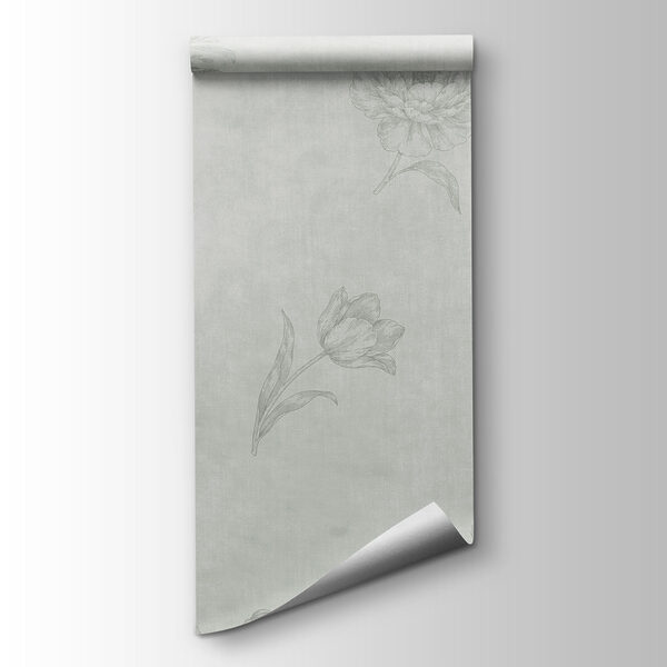 White and grey floral pattern White and grey floral pattern