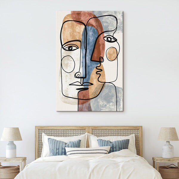 Drawing of two faces Drawing of two faces