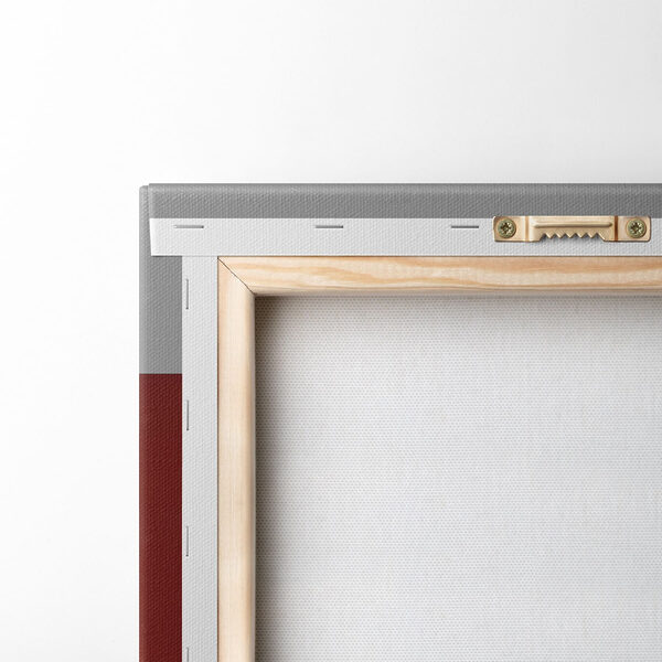 Group of paintings on red