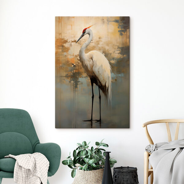 White bird with long legs and a long beak White bird with long legs and a long beak