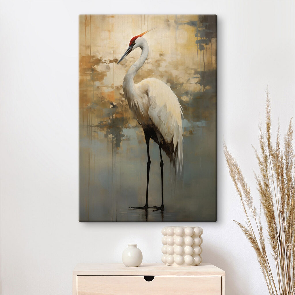 White bird with long legs and a long beak White bird with long legs and a long beak