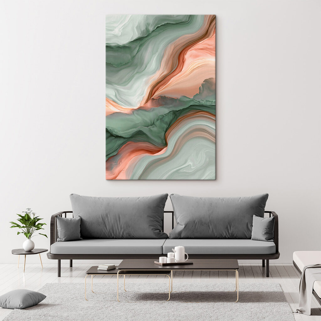 Serene waves of color blend beautifully Serene waves of color blend beautifully