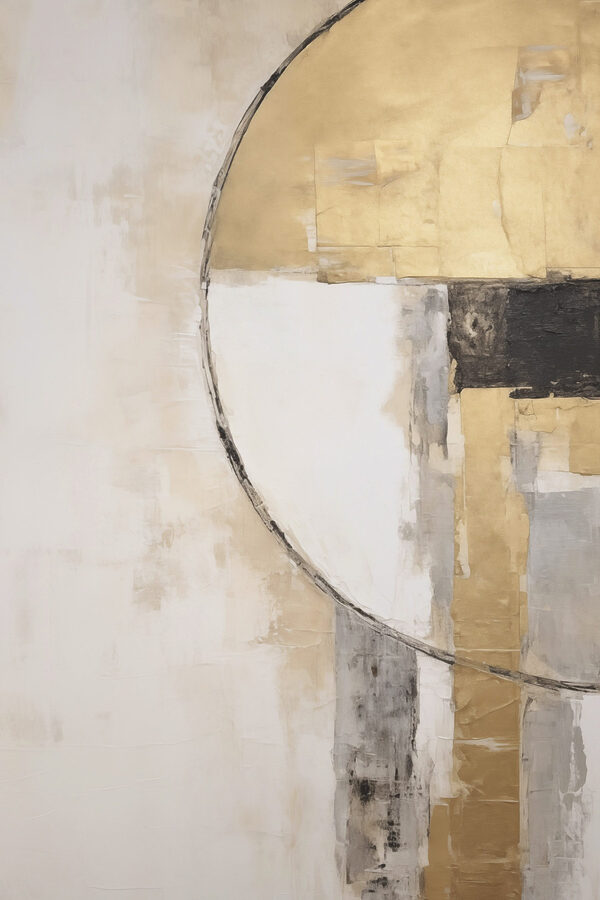 Painting of a circle and a circle Painting of a circle and a circle