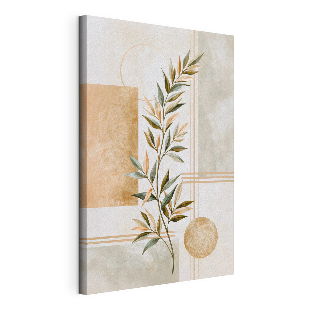 Painting of a plant with leaves Painting of a plant with leaves