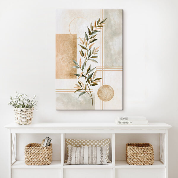 Painting of a plant with leaves Painting of a plant with leaves