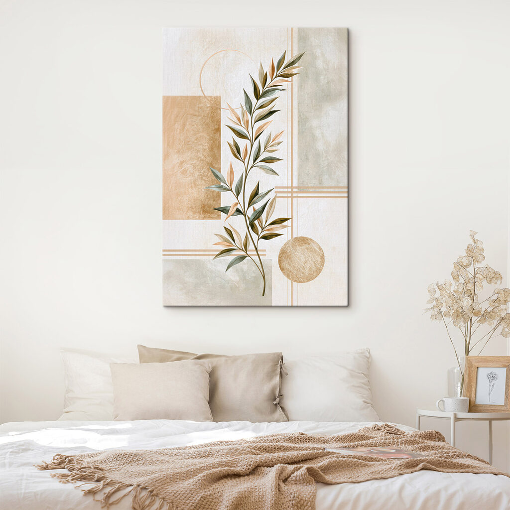 Painting of a plant with leaves Painting of a plant with leaves