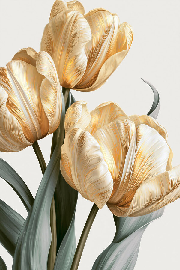 Delicate blooms in soft hues