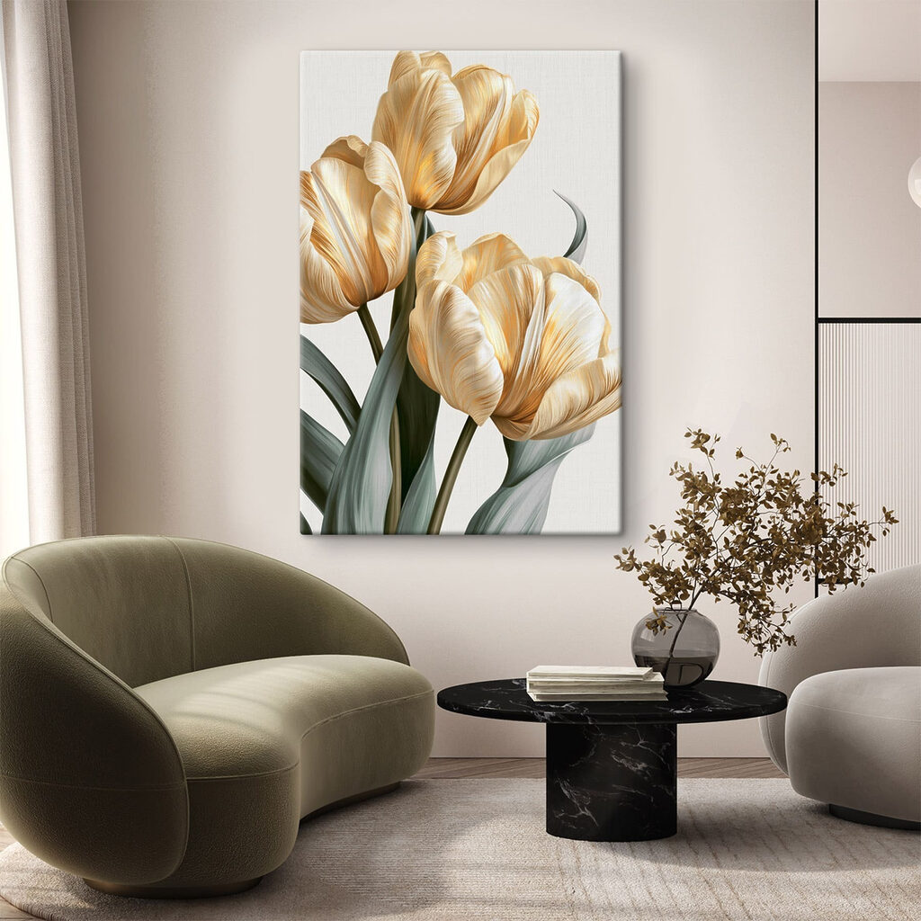 Delicate blooms in soft hues