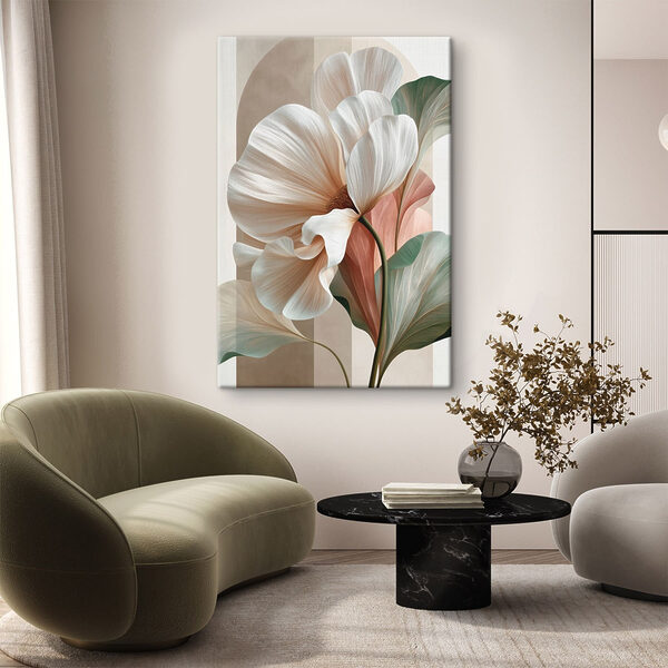- Elegant blooms in soft hues - Elegant blooms in soft hues