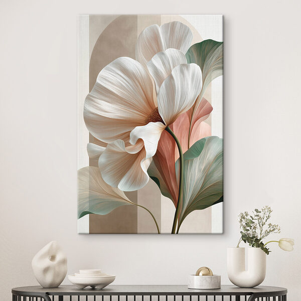 - Elegant blooms in soft hues - Elegant blooms in soft hues