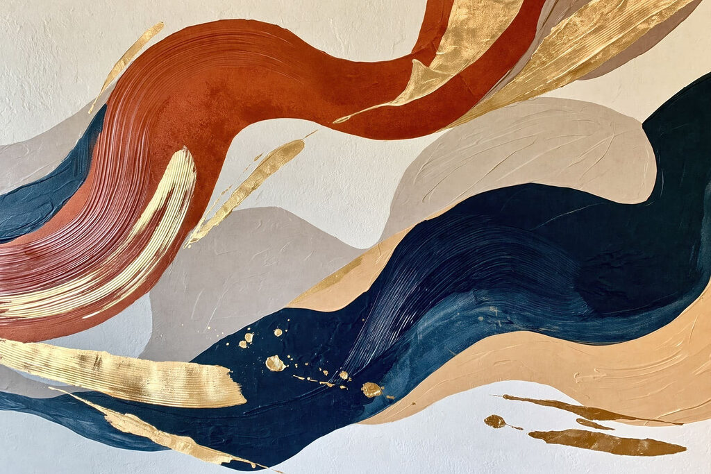 Colorful waves of artistic expression