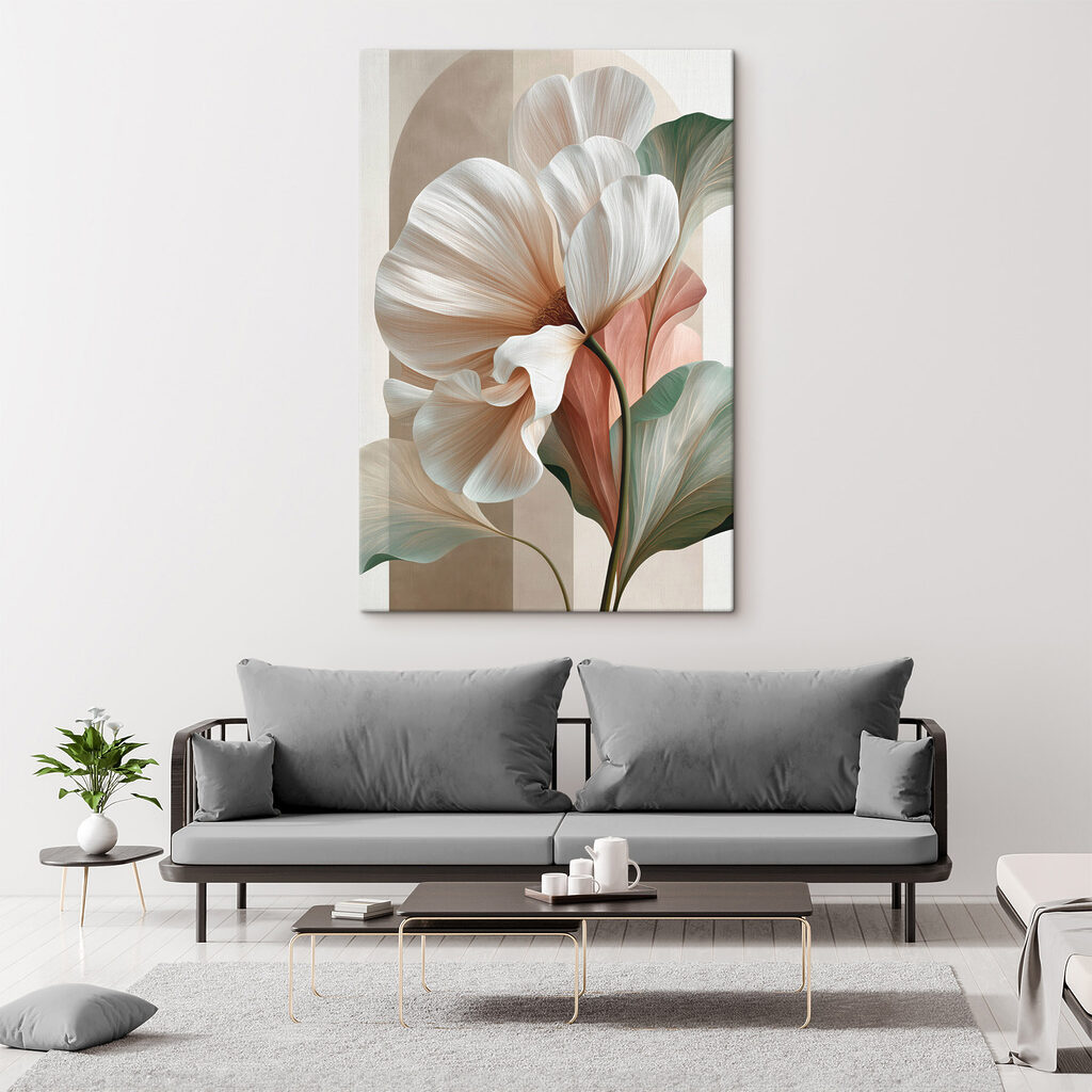 - Elegant blooms in soft hues - Elegant blooms in soft hues