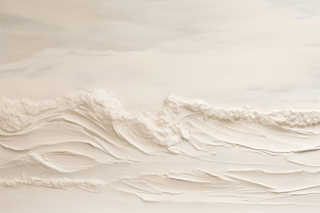 White sand with waves White sand with waves