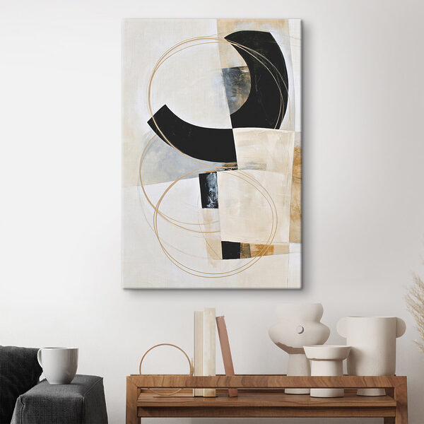 Painting of a black and white art Painting of a black and white art