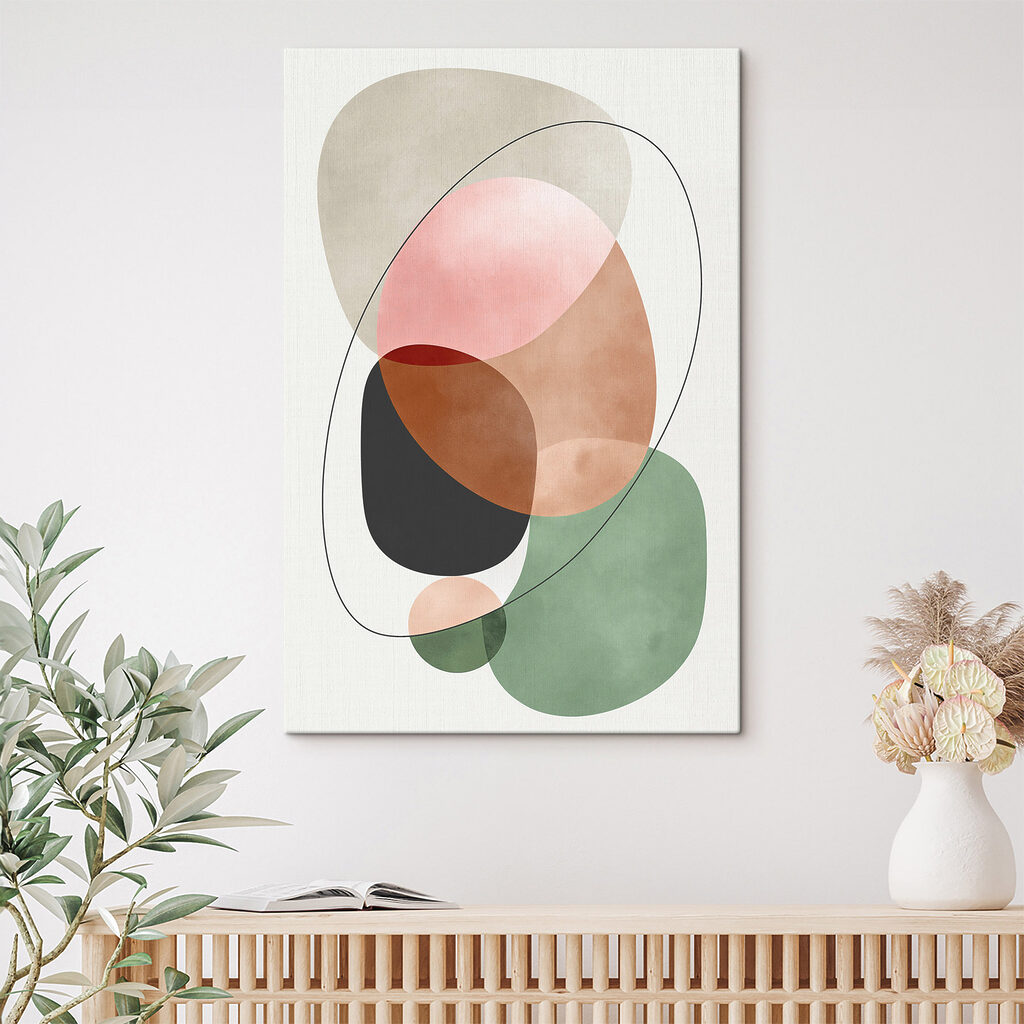 Colorful circles and lines