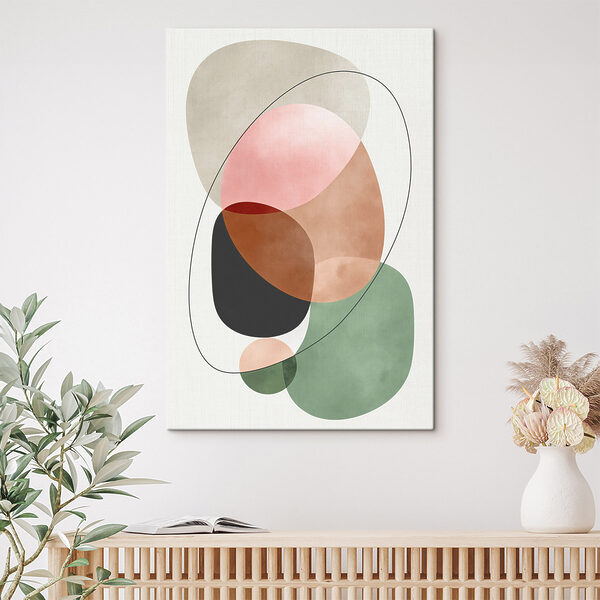 Colorful circles and lines