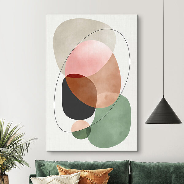 Colorful circles and lines