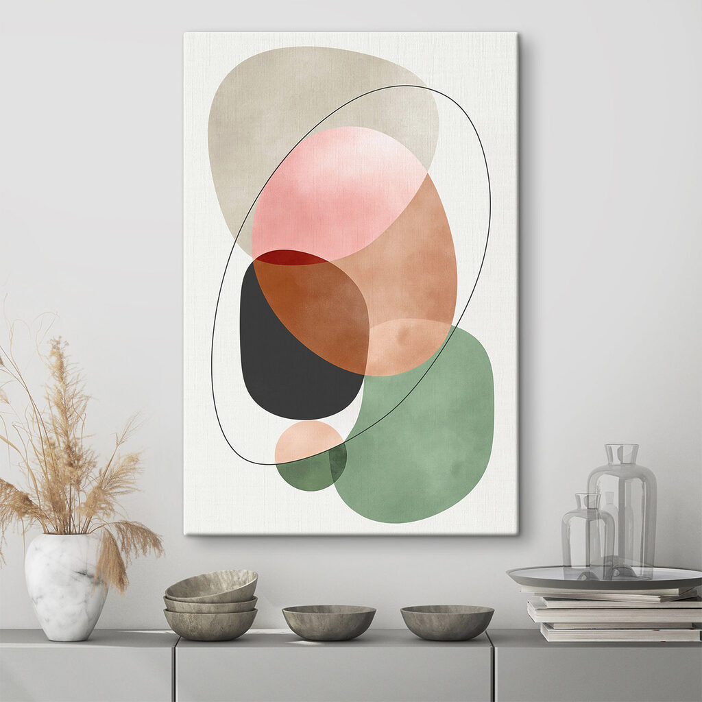 Colorful circles and lines
