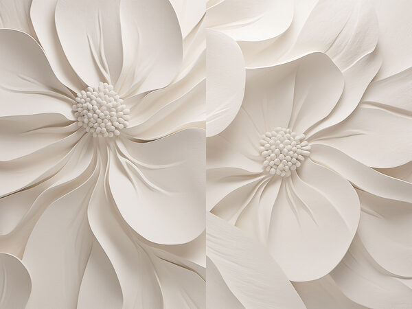 Collage of white flowers Collage of white flowers