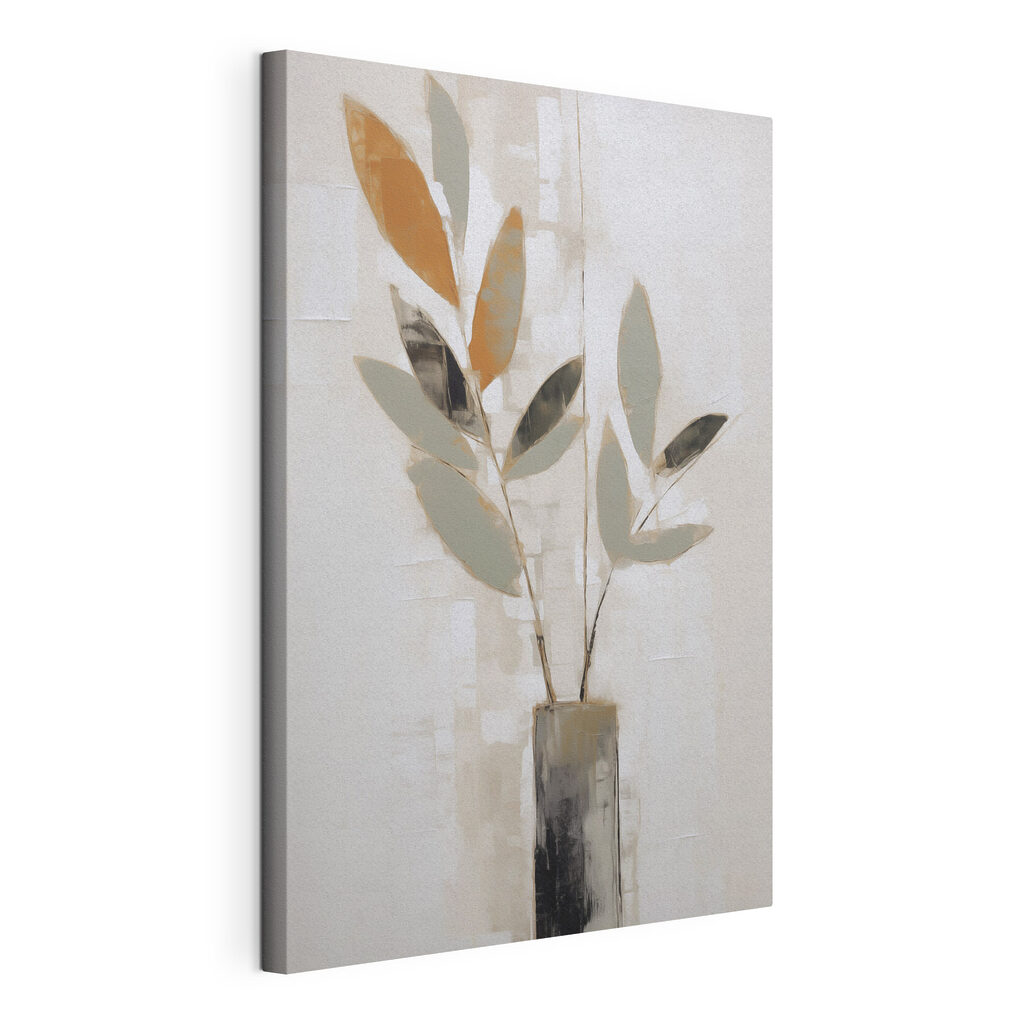Painting of a plant in a vase Painting of a plant in a vase