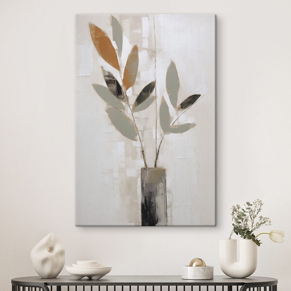 Painting of a plant in a vase Painting of a plant in a vase