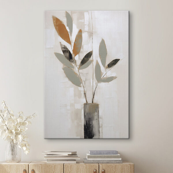 Painting of a plant in a vase Painting of a plant in a vase