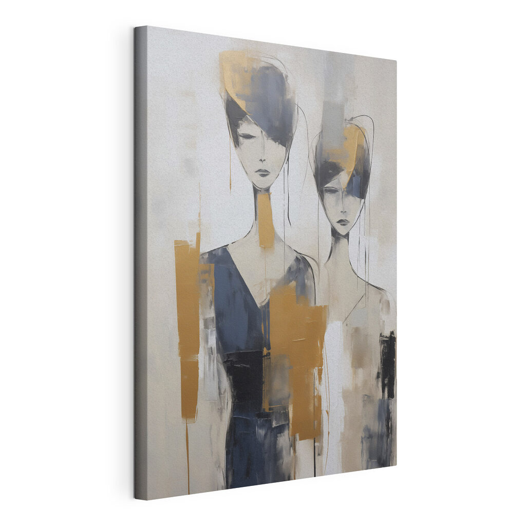 Painting of women with different colors Painting of women with different colors