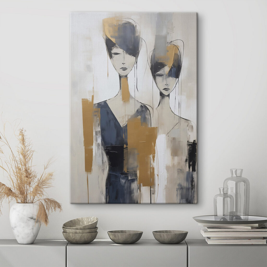 Painting of women with different colors Painting of women with different colors
