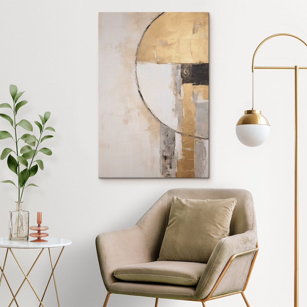 Painting of a circle and a circle Painting of a circle and a circle