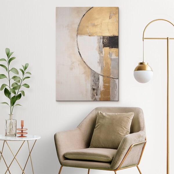 Painting of a circle and a circle Painting of a circle and a circle
