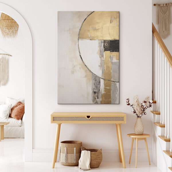Painting of a circle and a circle Painting of a circle and a circle