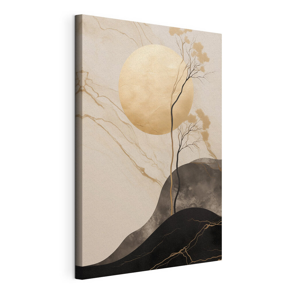 Painting of a tree and a circle