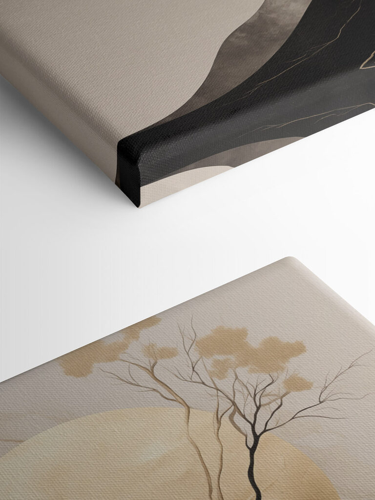 Painting of a tree and a circle