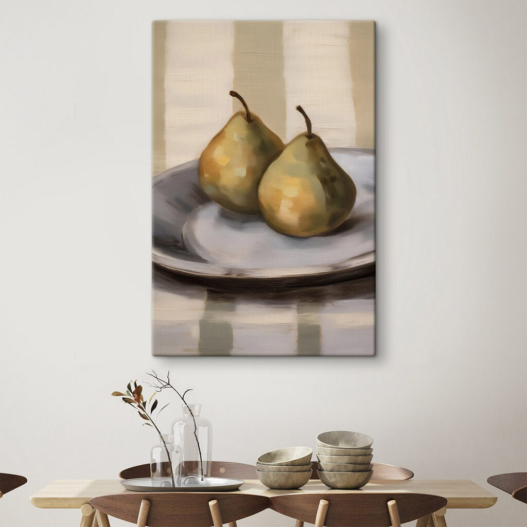 Pair of pears on a plate Pair of pears on a plate