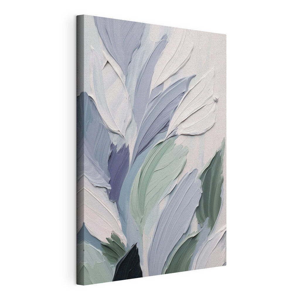 Painting of leaves and flowers Painting of leaves and flowers